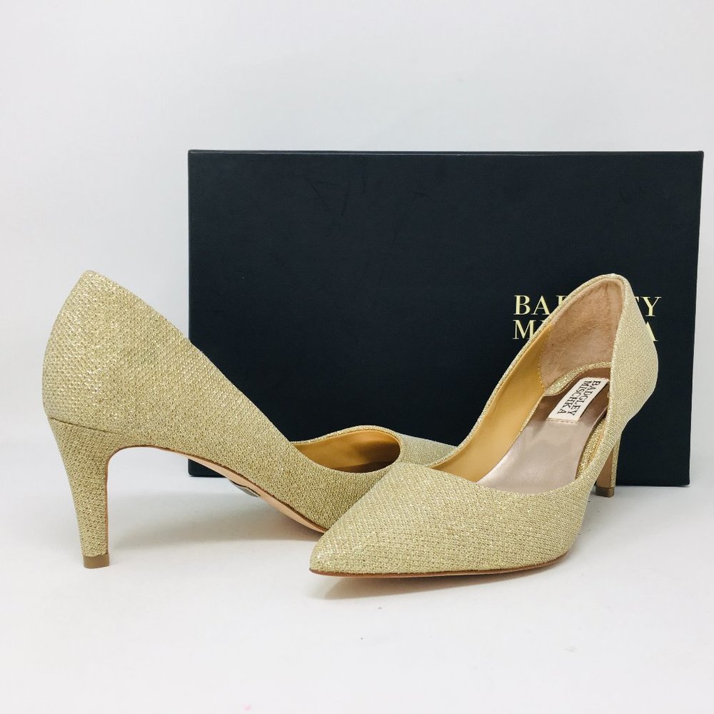 Badgley Mischka Poise Platino Diamond Drill Pumps